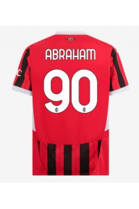 AC Milan Tammy Abraham #90 Fotballdrakt Hjemme Klær 2024-25 Korte ermer